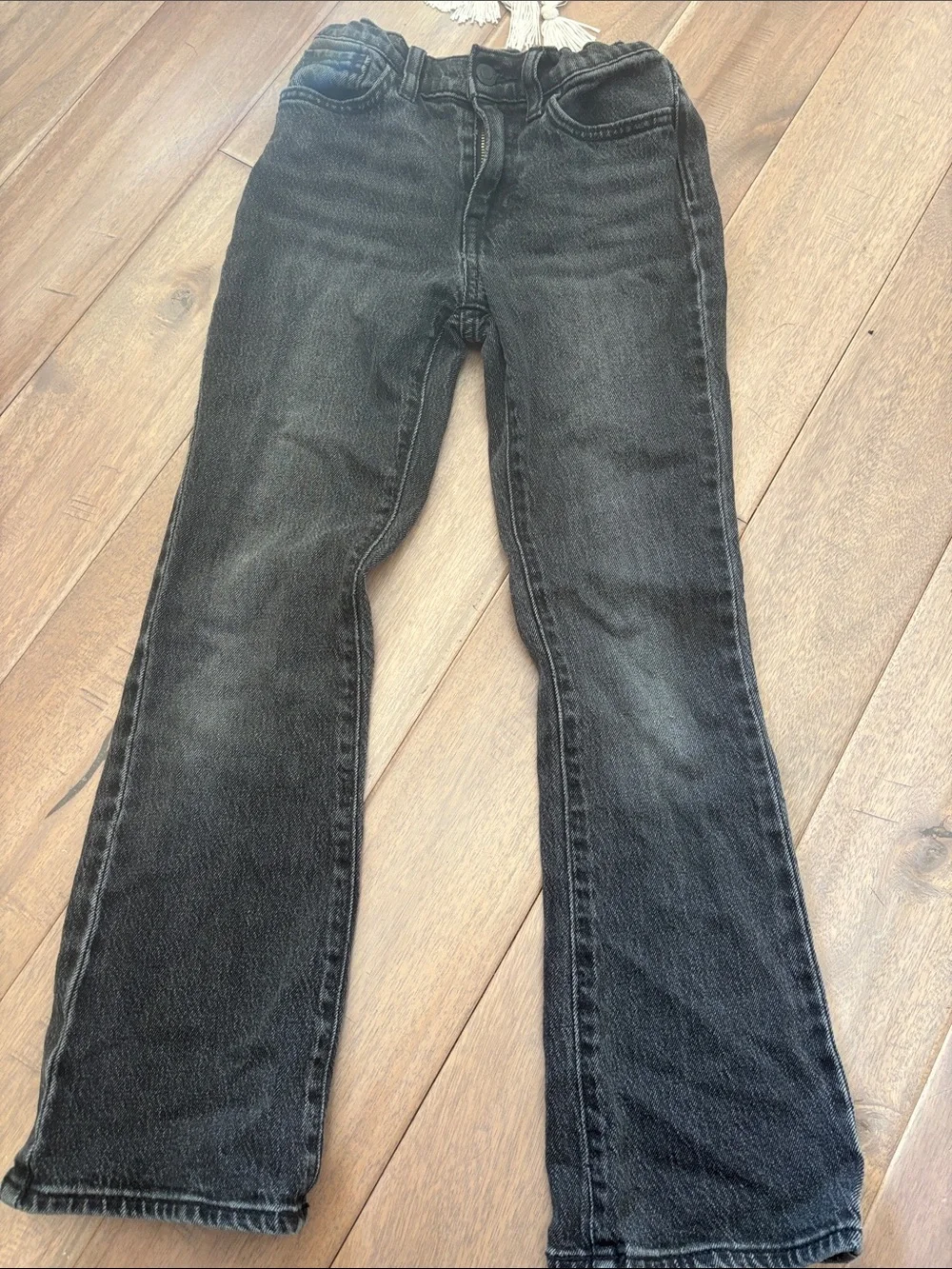 Old Navy girls faded black Jeans - high rise flare jeans
